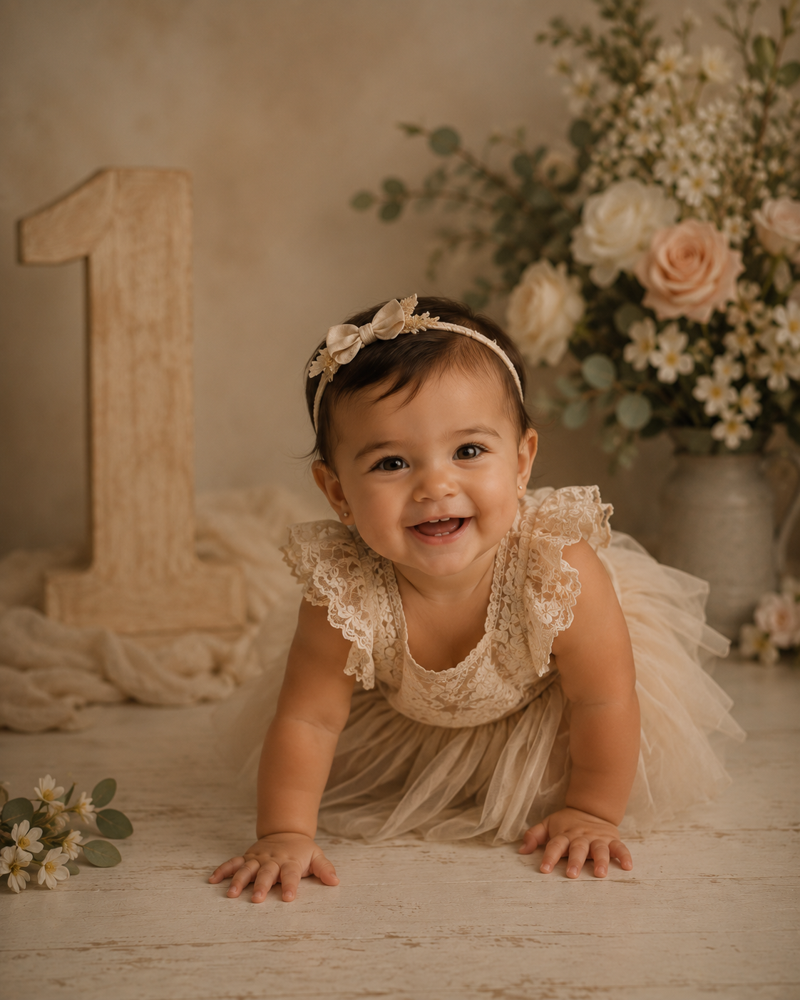 Milestone announcement portrait session